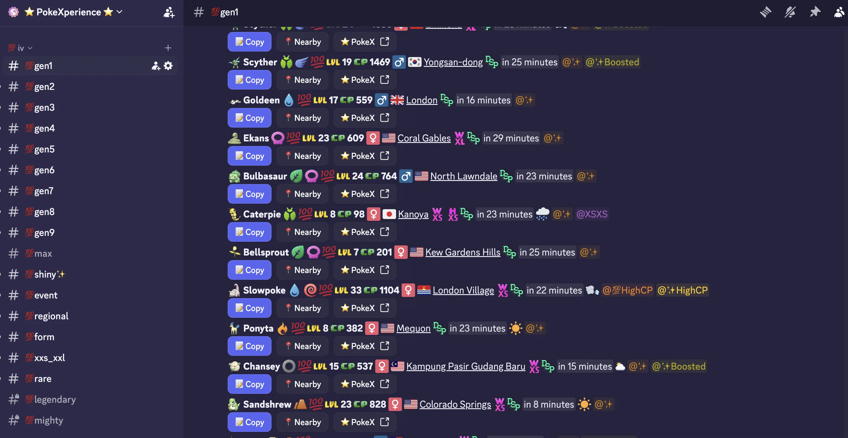 High level pokémons